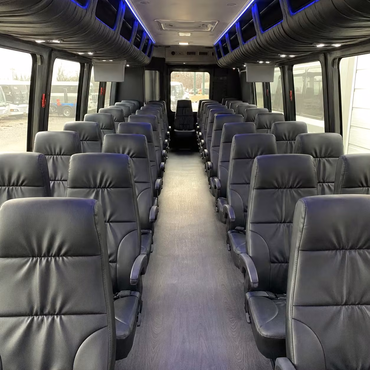 28 passenger minibus inside