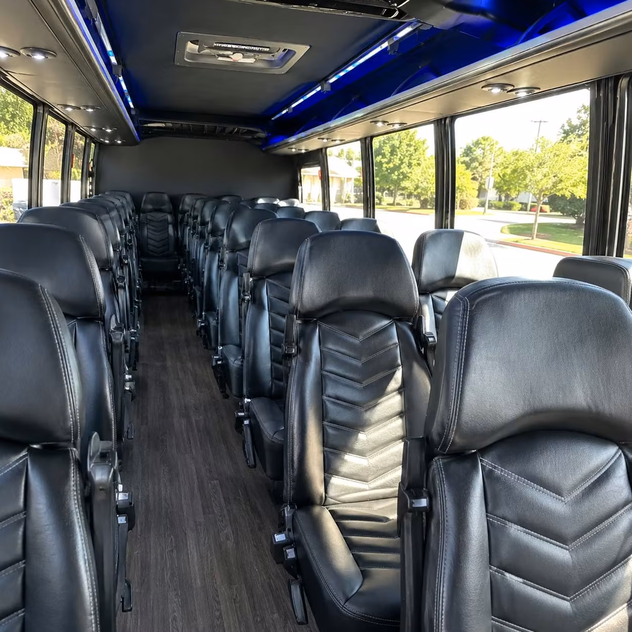 28 passenger minibus interior