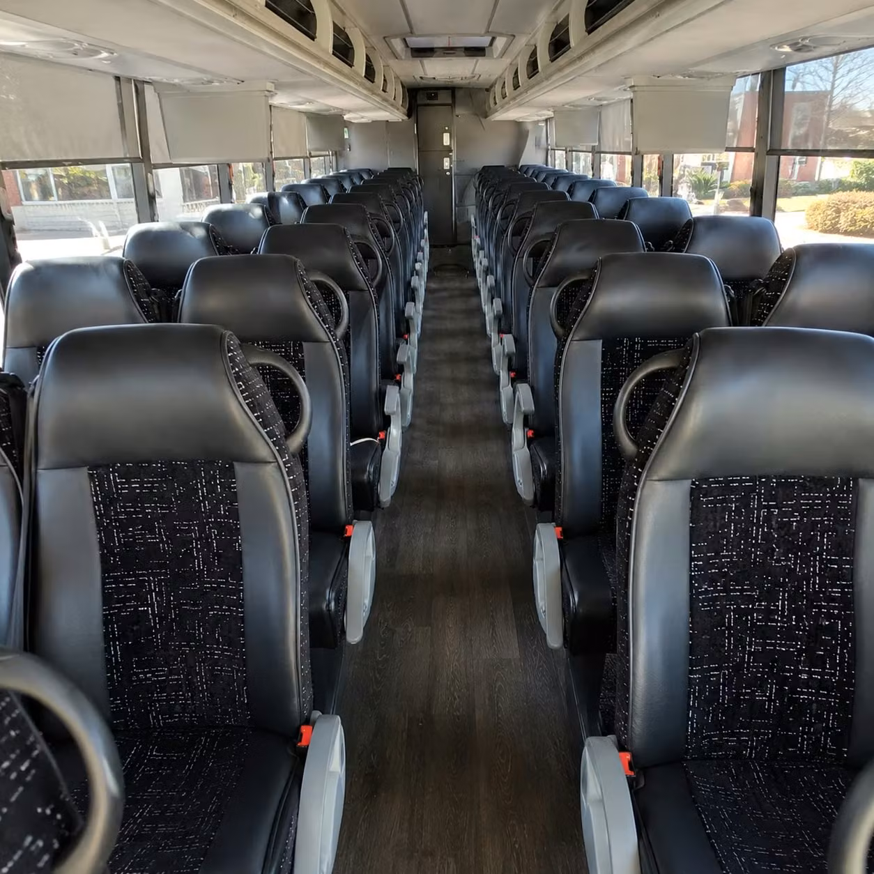 56 passenger charter bus interior
